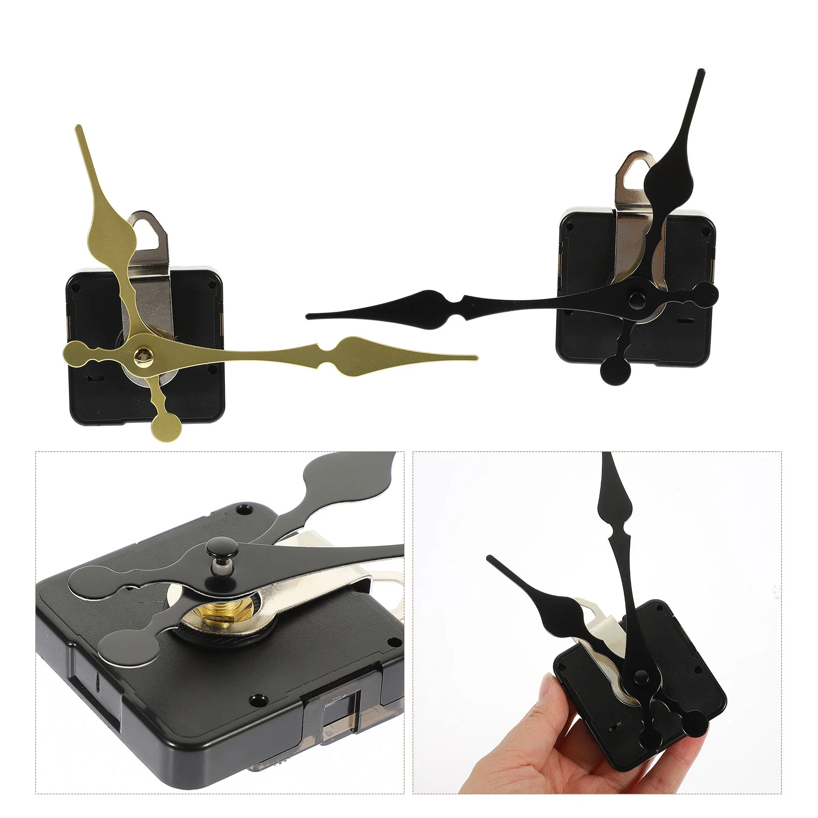 

2 Sets Silent Clock Movement DIY Clock Movement Replacement Clock Mechanism