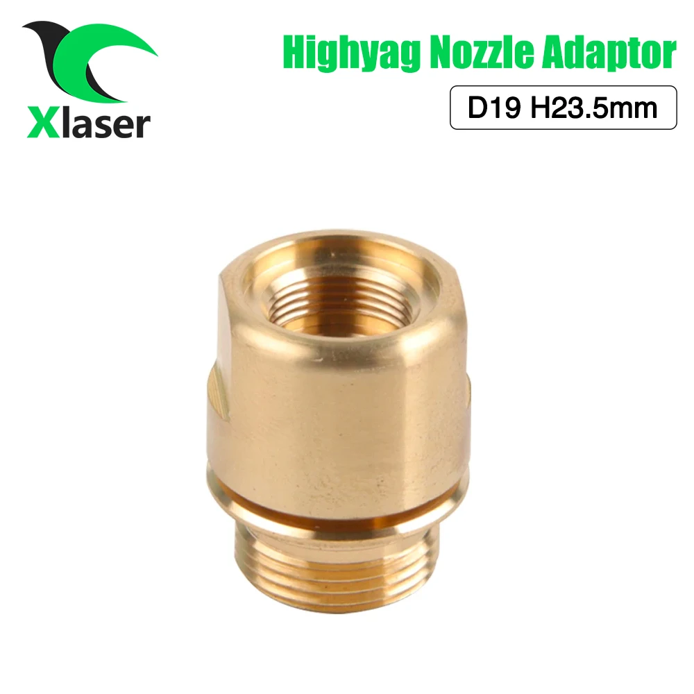XLaser 10 шт./лот адаптер для насадок Highyag D19 H23.5 держатель медь станков лазерной резки