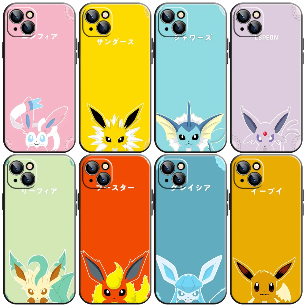 

Pokémon Cartoon Avatar Phone Case For iPhone 11 13 12 Pro Max 12 13 Mini X XS XR MAX SE 6 7 8 Plus Back Silicone Cover Carcasa