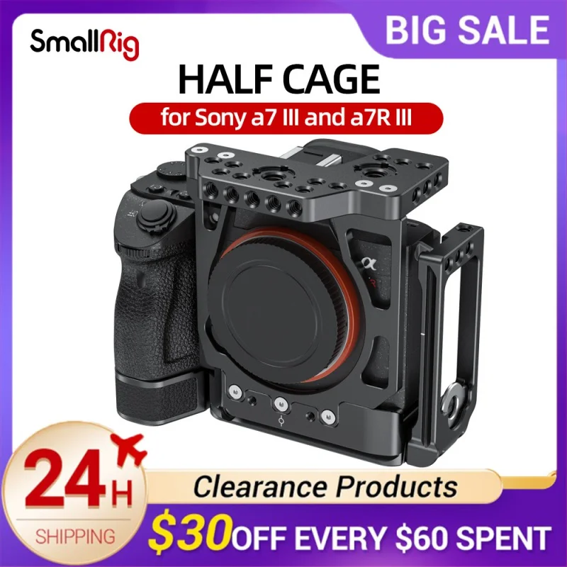 

Клетка SmallRig a7 iii A7III A7RIII для камеры, быстросъемная клетка A7M3 с L-образным кронштейном типа Arca для Sony a7 III и a7R III 2236