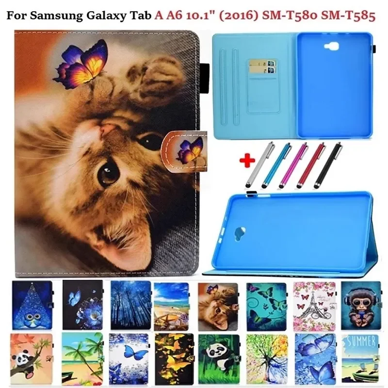 

Чехол для Samsung Galaxy Tab A A6 2023 10,1, 2016, чехол для планшета Samsung Galaxy Tab A6 с милыми животными для детей
