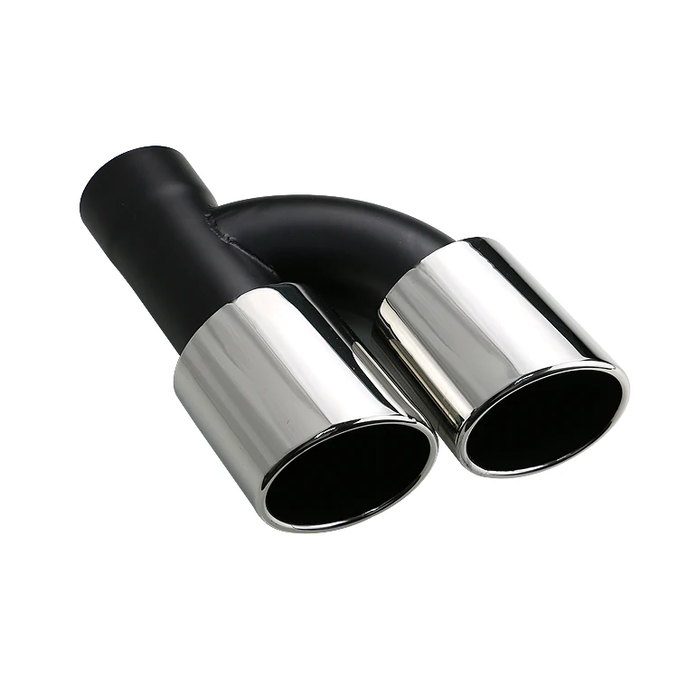 Выхлопная труба для автомобиля глушитель из нержавеющей стали 63 мм два выхода |