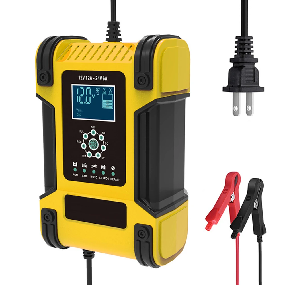 

Durable Battery Charger Multiple Protection Smart Universal 12V/12A 24V/6A