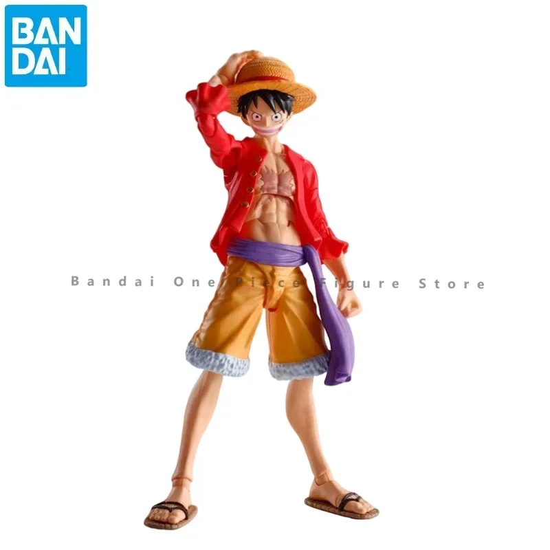 В наличии Bandai Original SHF One Piece Monkey D Luffy Ghost Island Фигурки Аниме Модель S.H.Figuarts Игрушки