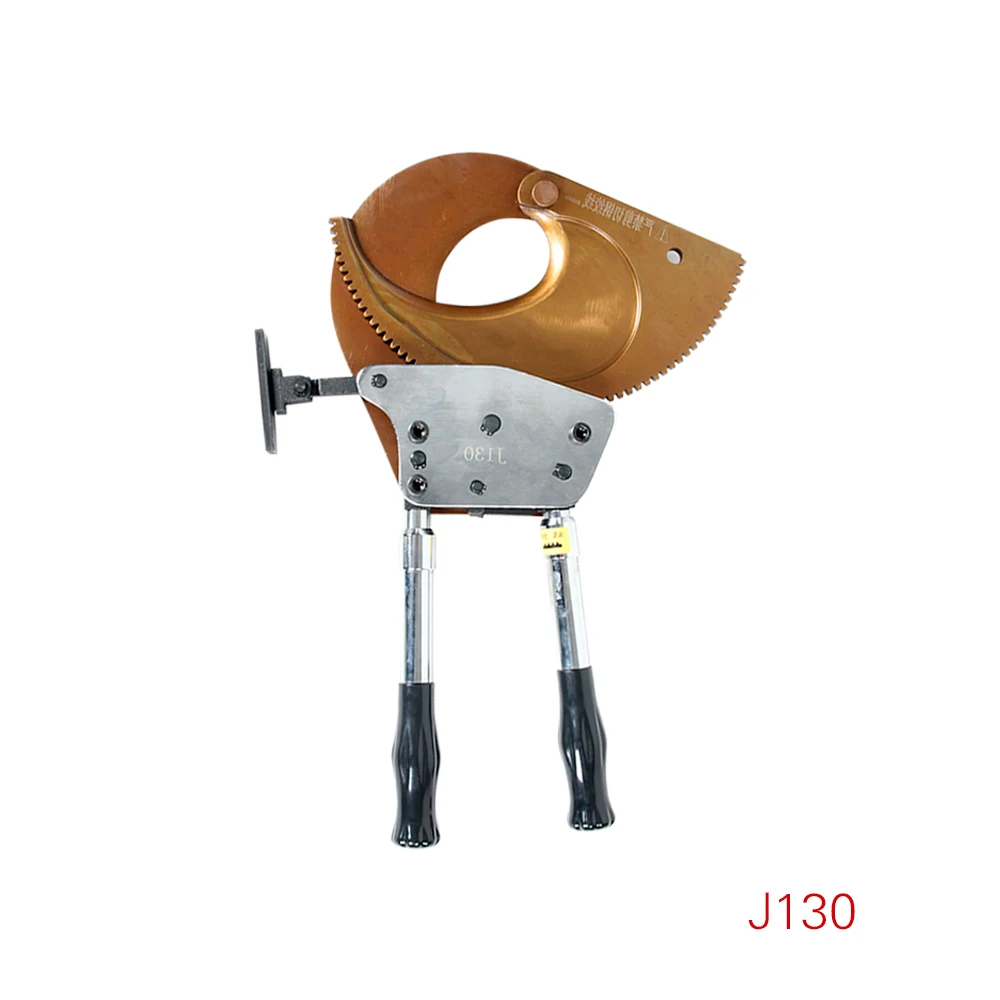 

J130 hand manual mechanical aluminum copper ratchet cable cutter cutting dia 3x400mm2 armoured cable
