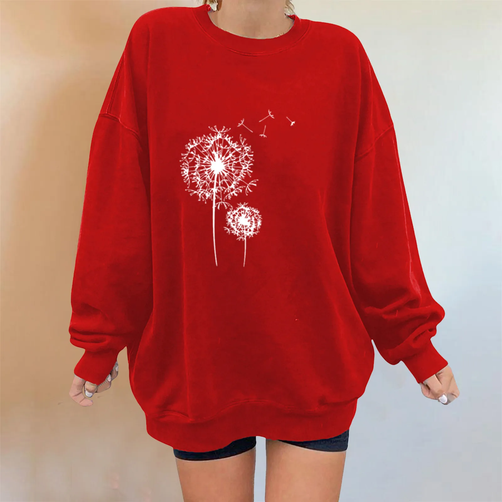 

Black Hoodie Two Piece Womens Sweatshirt Loose Short Crew Neck Long Sleeve Printed Shirt Pullover Sweatshirt Womens Crop Zip