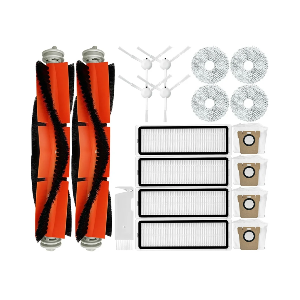 

For Xiaomi Mijia OMNI Infinite Robot Vacuum-Mop 1S B116 Spare Parts Main Side Brush Hepa Filter Mop Cloth Dust Bag