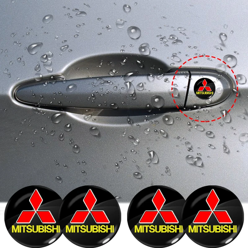 

Car stickers Car Lock Keyhole Protection Stickers Car decoration For Mitsubishi ASX Lancer Pajero Outlander L200 EVO EX Goods