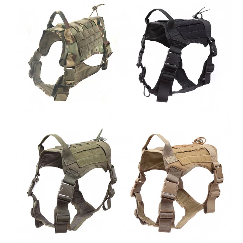 

Tactical Military Army Police Dog Vest Tactical Hunting K9 Working Dog Vest Service Dog Training Combat Dog Harness Clothes Gear