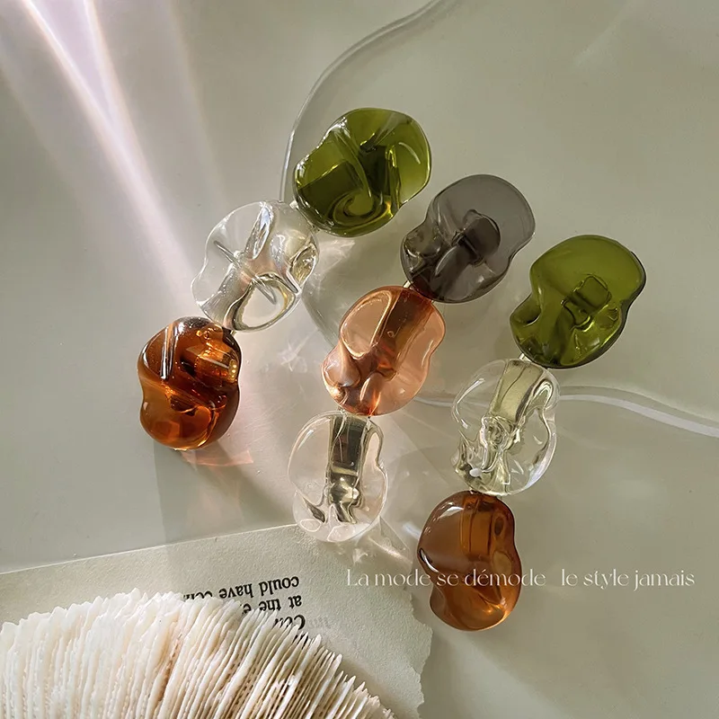 

Текстурный акриловый Ретро зажим с кристаллами в виде одного слова темпераментная простая задняя головка женский боковой зажим