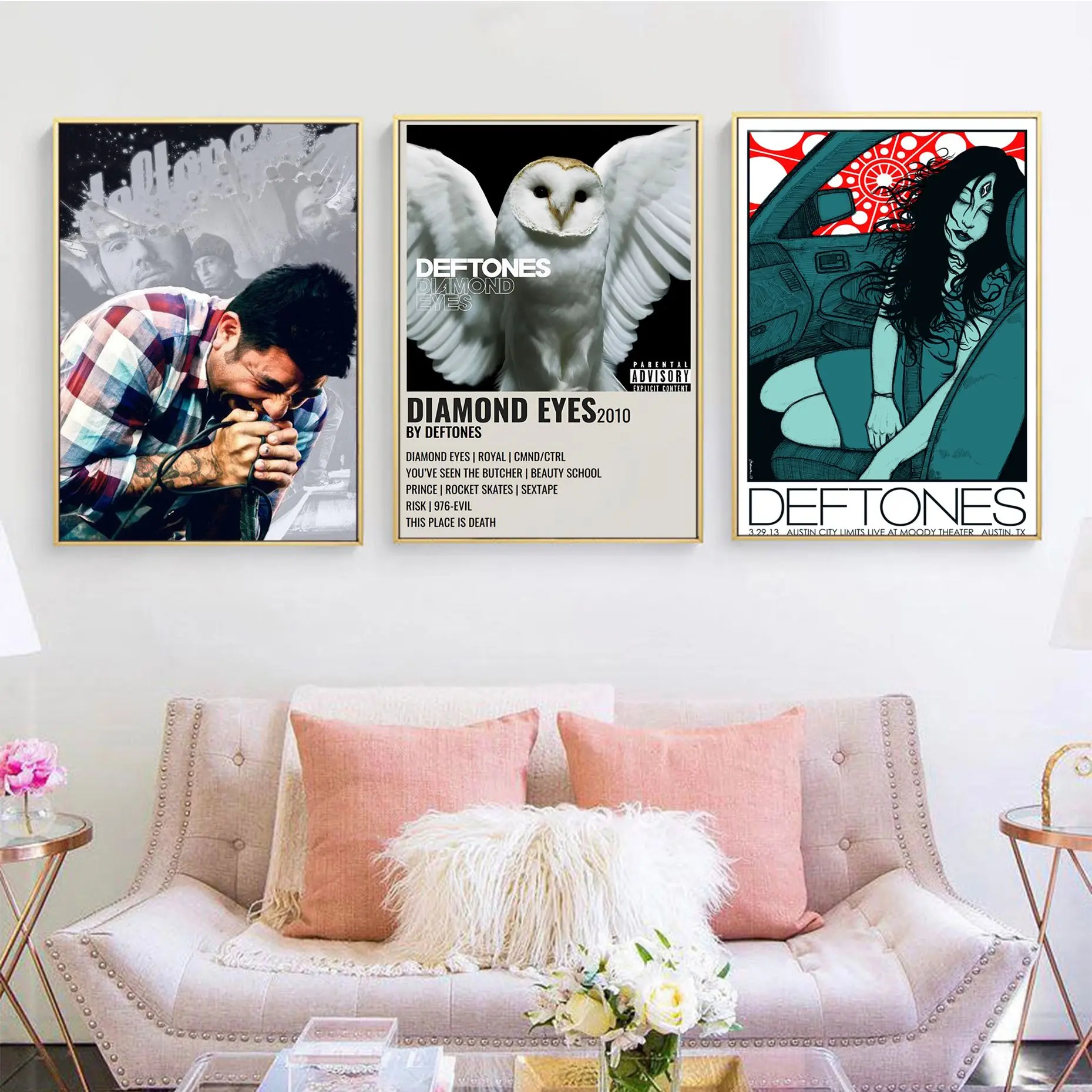 

Singer Deftones DIY Sticky Poster Whitepaper Sticker DIY Room Bar Cafe Room Wall Decor