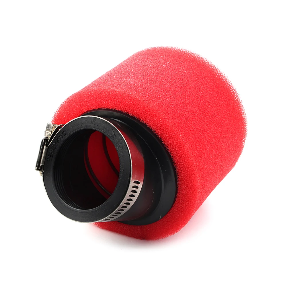 50 мм красный мотоциклетный воздушный фильтр под углом для ATV Go Kart мопеда скутера