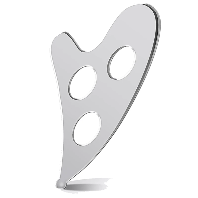 

Gua Sha Facial Tool,3-Hole Stainless Steel Gua Sha IASTM Metal Scraping Tool, For Face Neck Back Arms Thighs Legs