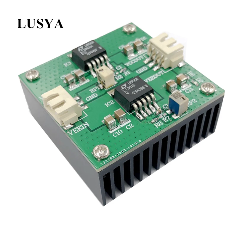 

Lusya LT1963 + LT3015 Positive Negative DC to DC Precision Linear Low Noise Power Supply 1.5A High Current LDO regulators T1296