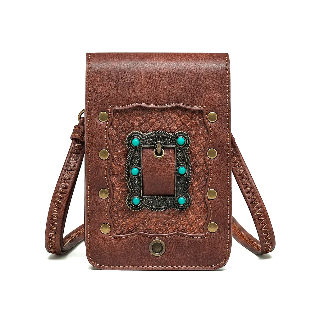 

Multi-functional Women Punk Crossbody Shoulder Bag Sports Street Steampunk Mini Phone Bag Vintage Female Adjustable Waist Bag