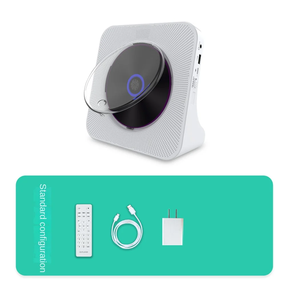 

Домашний Cd-плеер Bluetooth-совместимый Fm-радио настенный монтируемый ретро портативный аудио музыкальный диск альбомный плеер