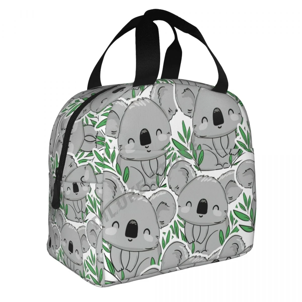 

Koala And Leaves insulated Lunch Bags Print Food Case Cooler Warm Bento Box for Kids Lunch Box for School