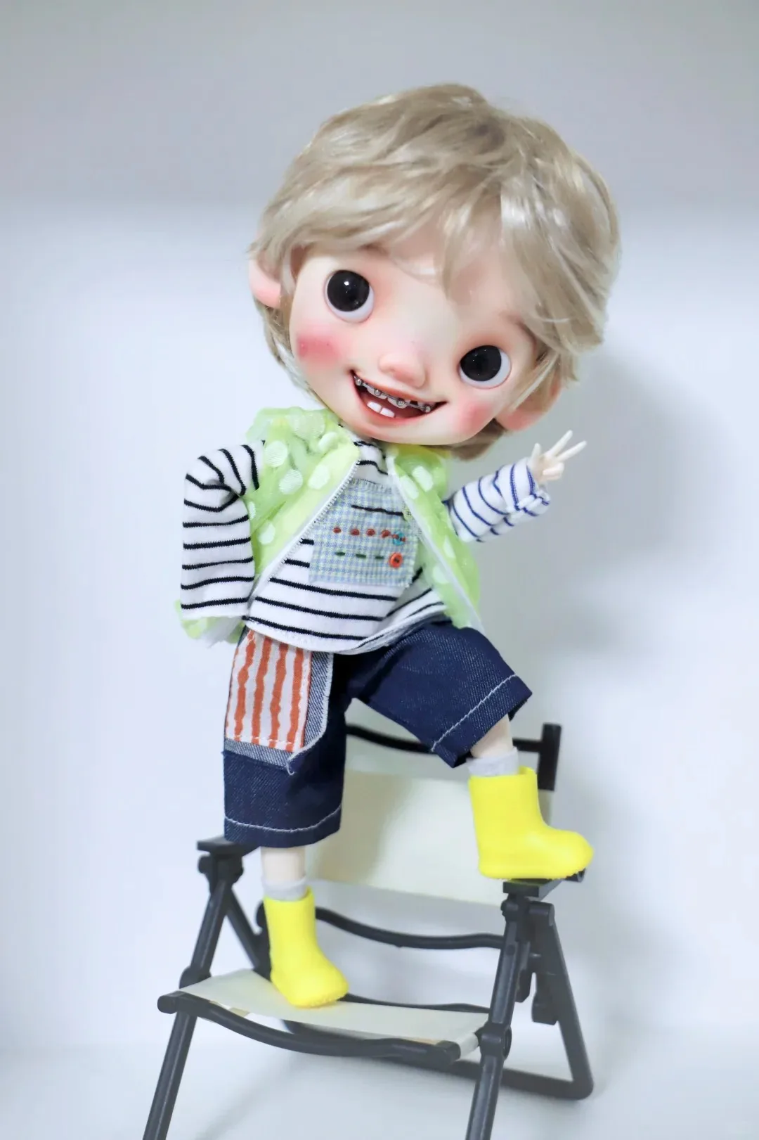 Фото Новая кукла BJD 1/6 - полноразмерная кукла-дуду Сяоцзе с большой головой, из полимерной смолы, для самостоятельной макияжировки, модель игрушки, несколько вариантов в наличии. №1