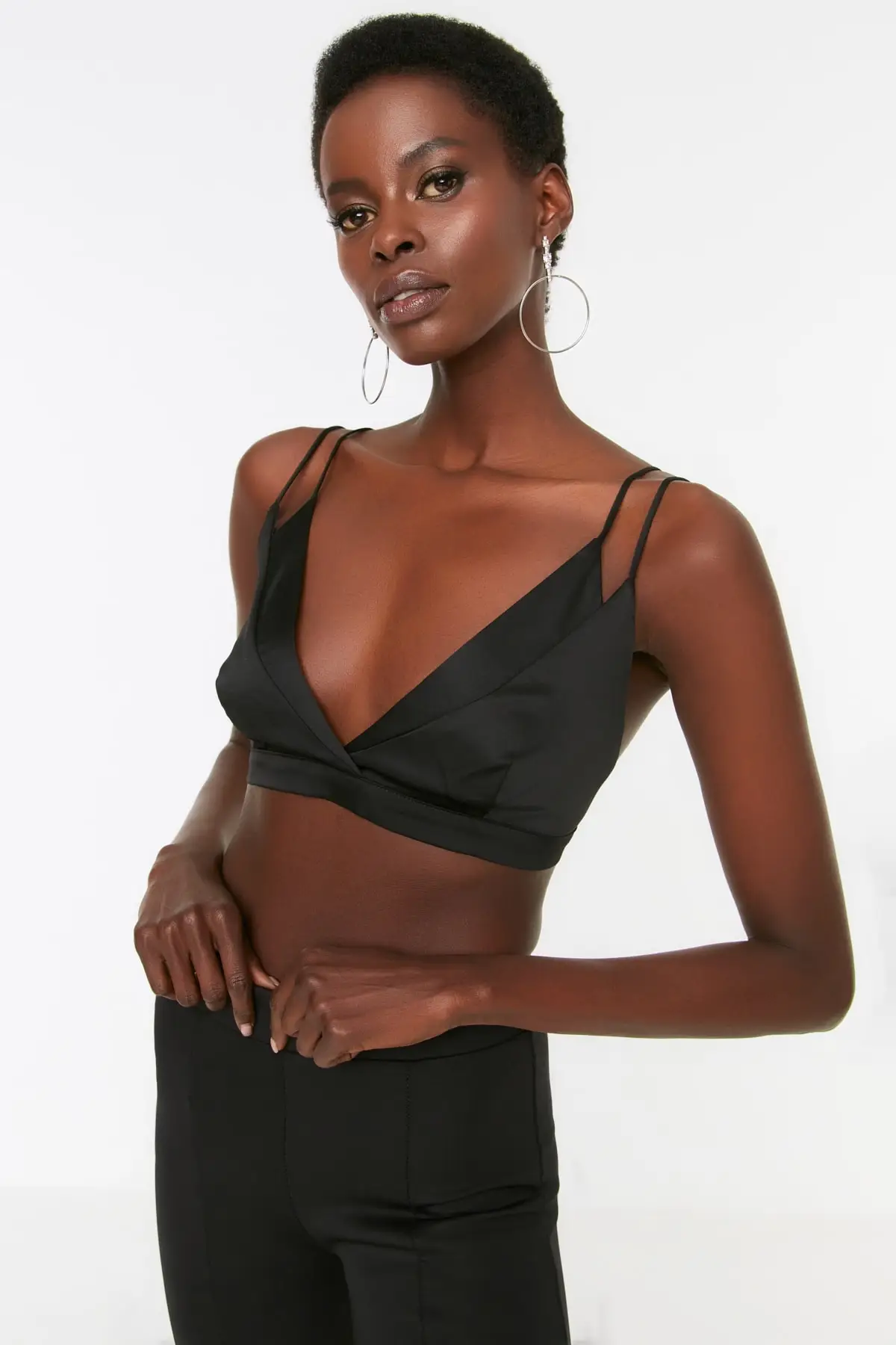 

Strap Detail Satin Bustier TPRSS22BS0040