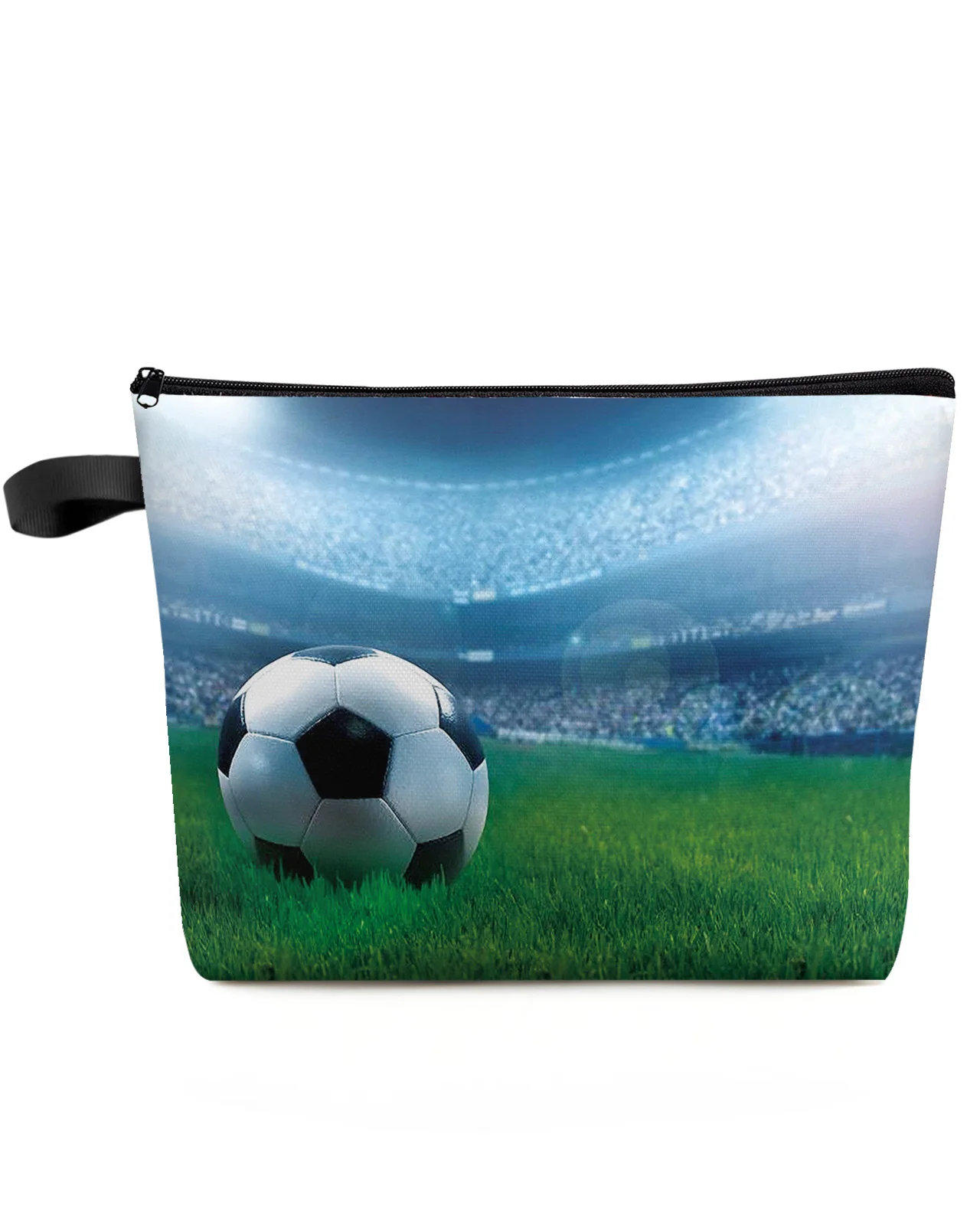

football Sports stadium soccer Large Capacity Travel Cosmetic Bag Portable Makeup Storage Pouch Women Waterproof Pencil Case