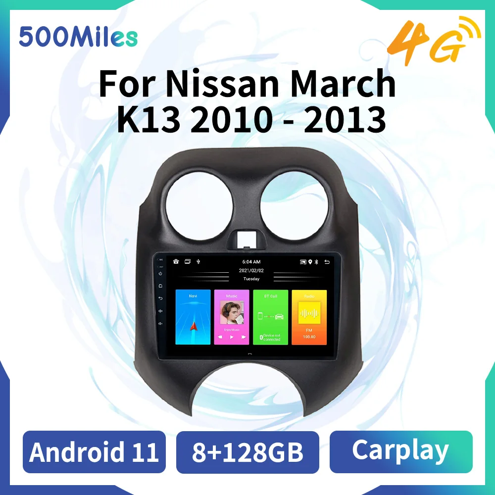 

Car Stereo for Nissan March K13 2010-2013 2 Din Android Radio WIFI GPS Navigation Multimedia Player Head Unit Carplay Autoradio