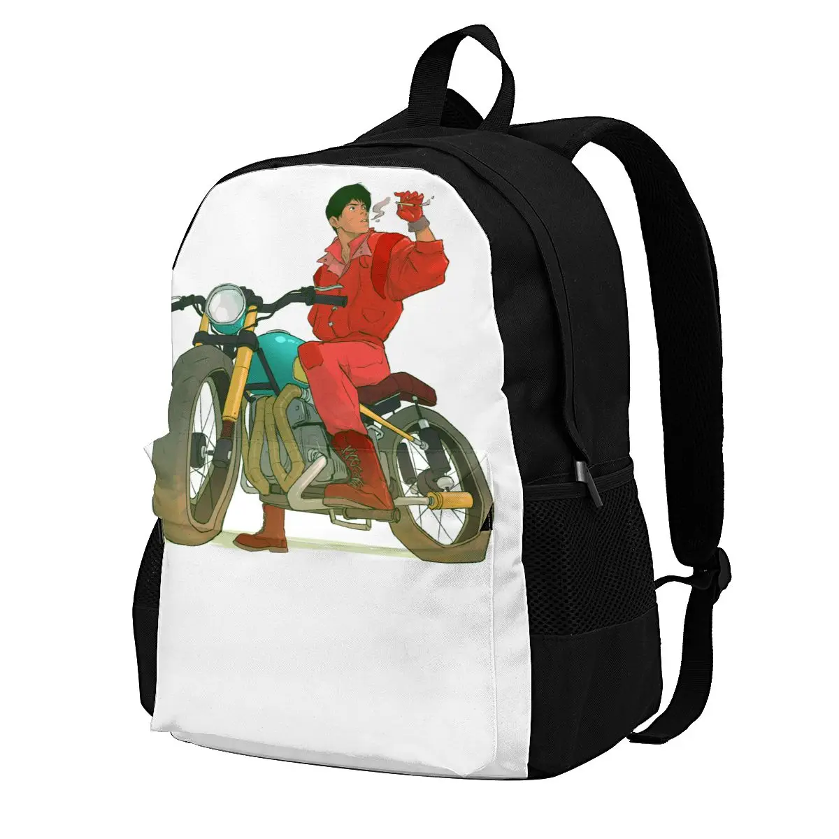 

Kaneda Tetsuo Motorbike Backpacks Smoking Akira Elegant Polyester Fitness Backpack Runner Big Bags