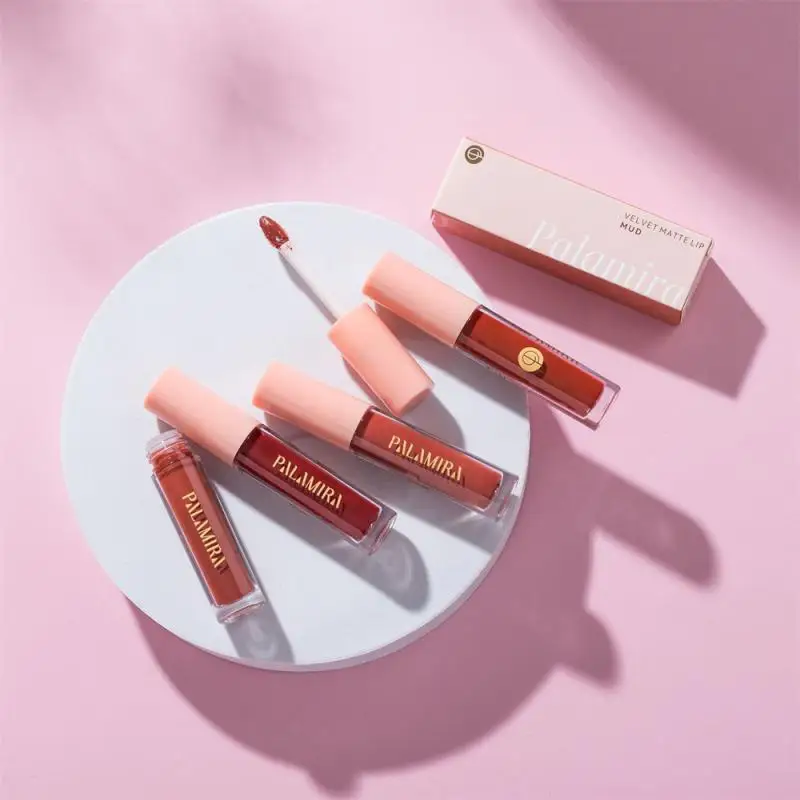 

10ML Palamira Lip Mud Matte Durable No-stick Cup Lip Glaze Waterproof Long-lasting Beauty Lip Gloss Cosmetics