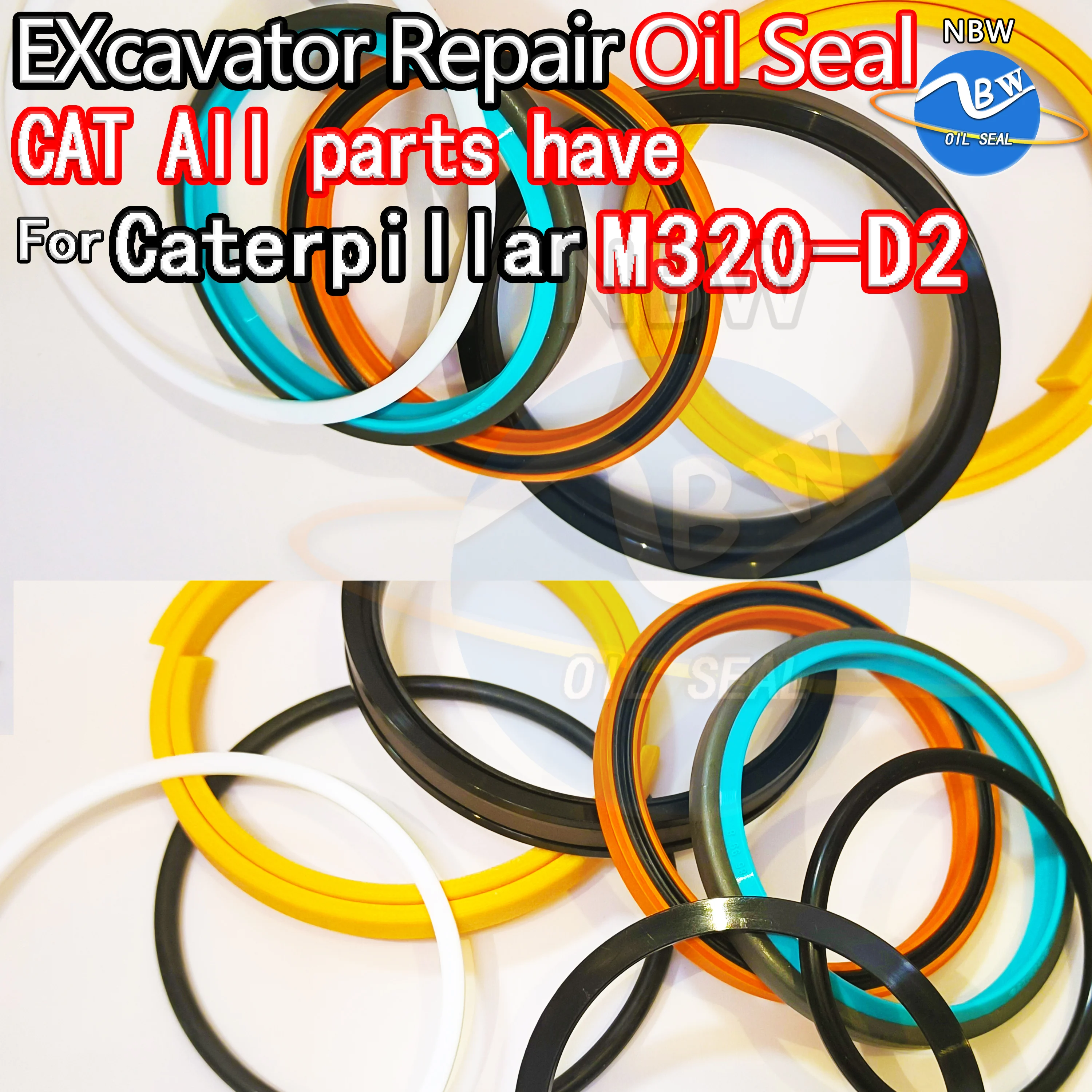 

For Caterpillar M320-D2 Repair Kit Excavator Oil Seal CAT M320 D2 Nitrile NBR Nok Washer Skf Service Orginal Quality Track Tool