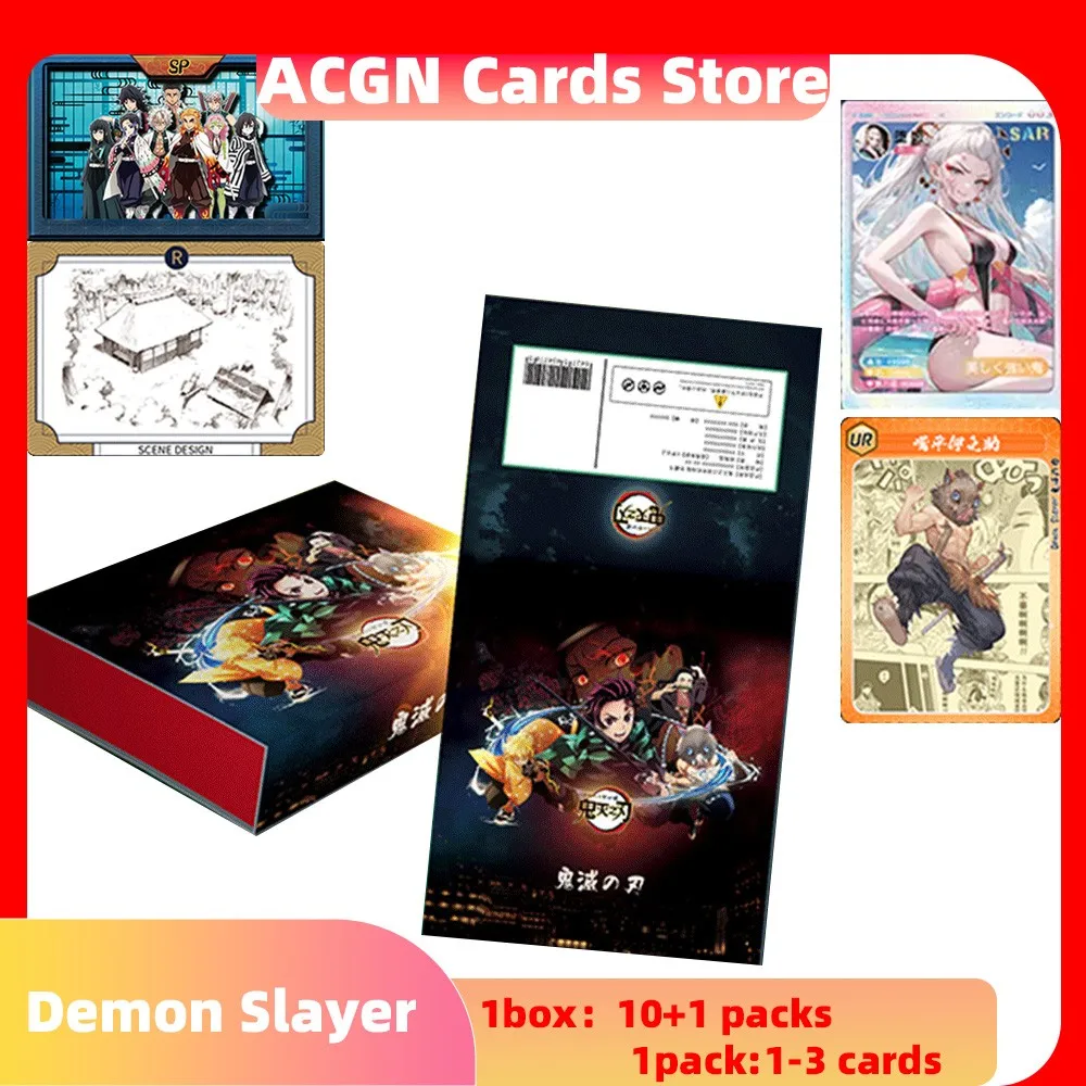 

Demon Slayer Cards Kimetsu No Yaiba Booster Box Kamado Nezuko Kochou Shinobu Kanroji Mitsuri Rare Card Toy For Children Gift