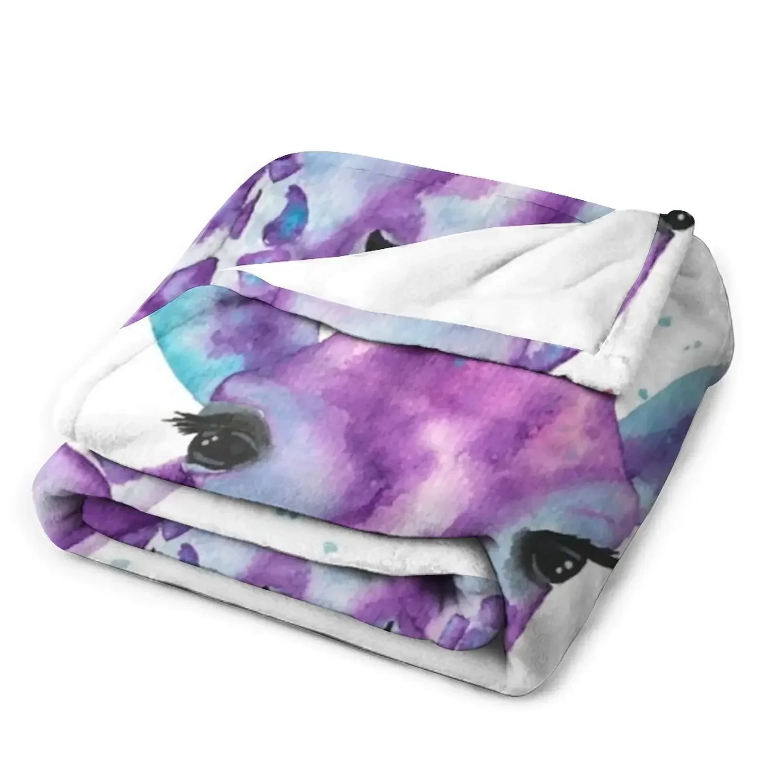 Zoya фиолетовый жираф акварельные одеяла для диванов одеяло косплей аниме смешные