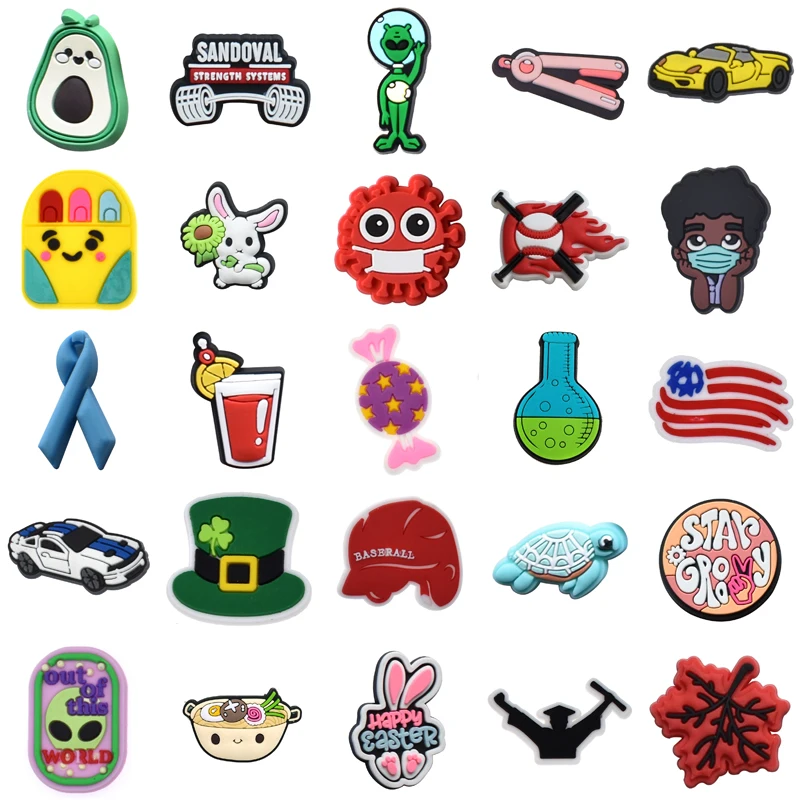 

Girl Boy Women Charm Gifts Men Kids Packs Para Pins Shoe Charms Decorations for Crocs Wholesale Bulk Shoes Accessories Set Jeans