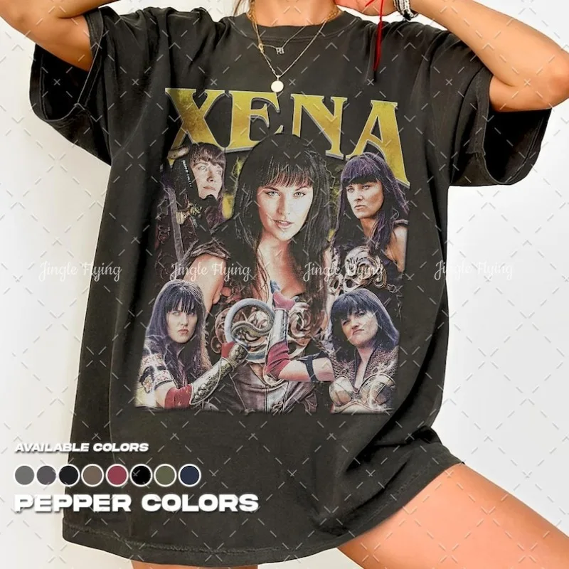 Винтажная хлопковая футболка Xena Warrior Princess