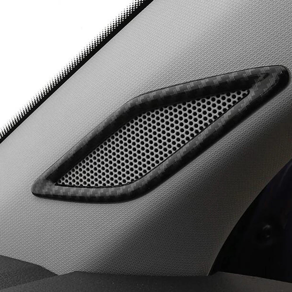 

Fit For Volkswagen T-Cross 2018 2019-2022 Car ABS Plastic Inner Front Door A Pillar Speakers Cover Trim Interior Accessories