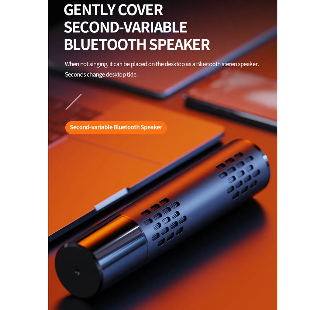 

Karaoke Microphone Voice Change Handheld KTV Condenser Wireless Bluetooth 4.2 Audio Mic, Red