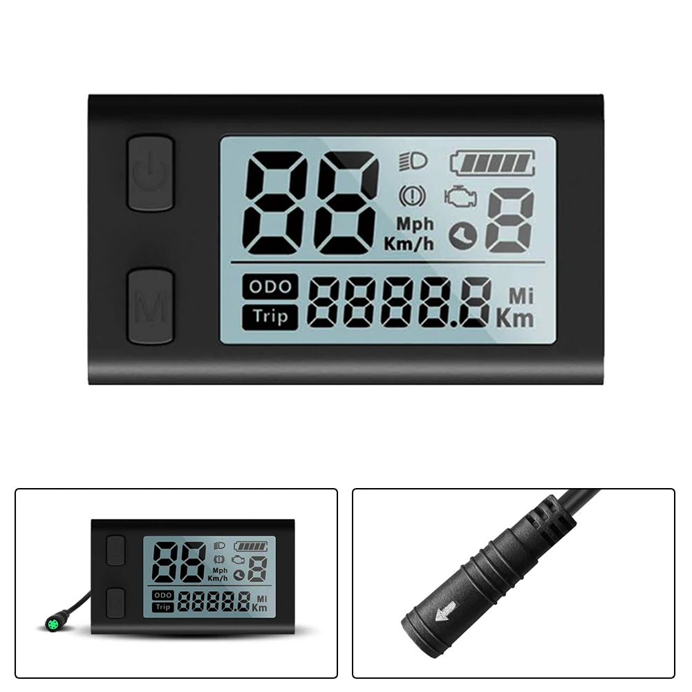 

LCD 510S Display EBike 24/36/48V Display For Bafang 8fun BBS01 BBS02 BBSHD Mid-Motor Electric Bicycle Replacement Parts