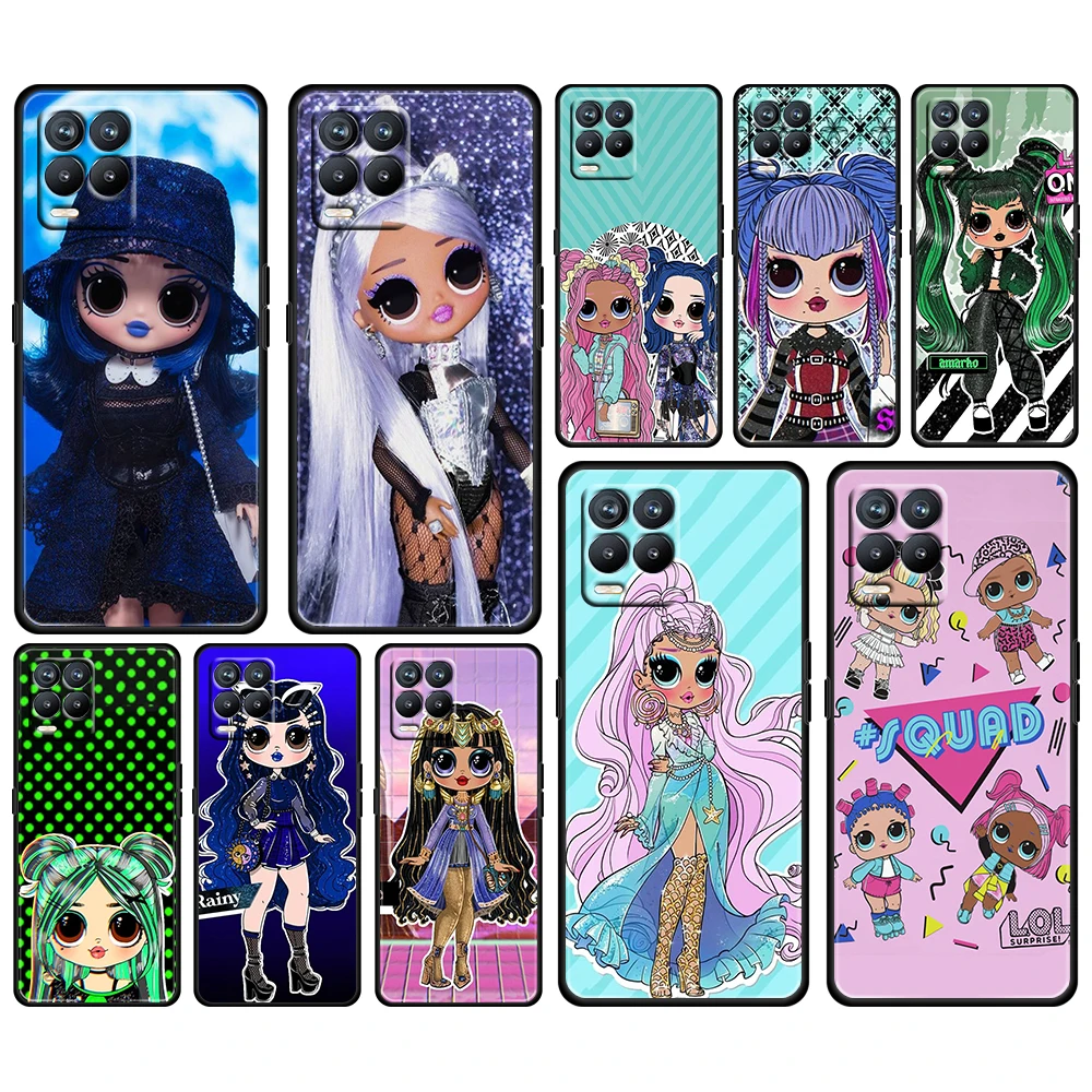

L.O.L. SURPRISE Doll Cute For OPPO GT Master Find X5 X3 Realme 9 8 6 C3 C21Y Pro Lite A53S A5 A9 2020 Black TPU Phone Case Cover