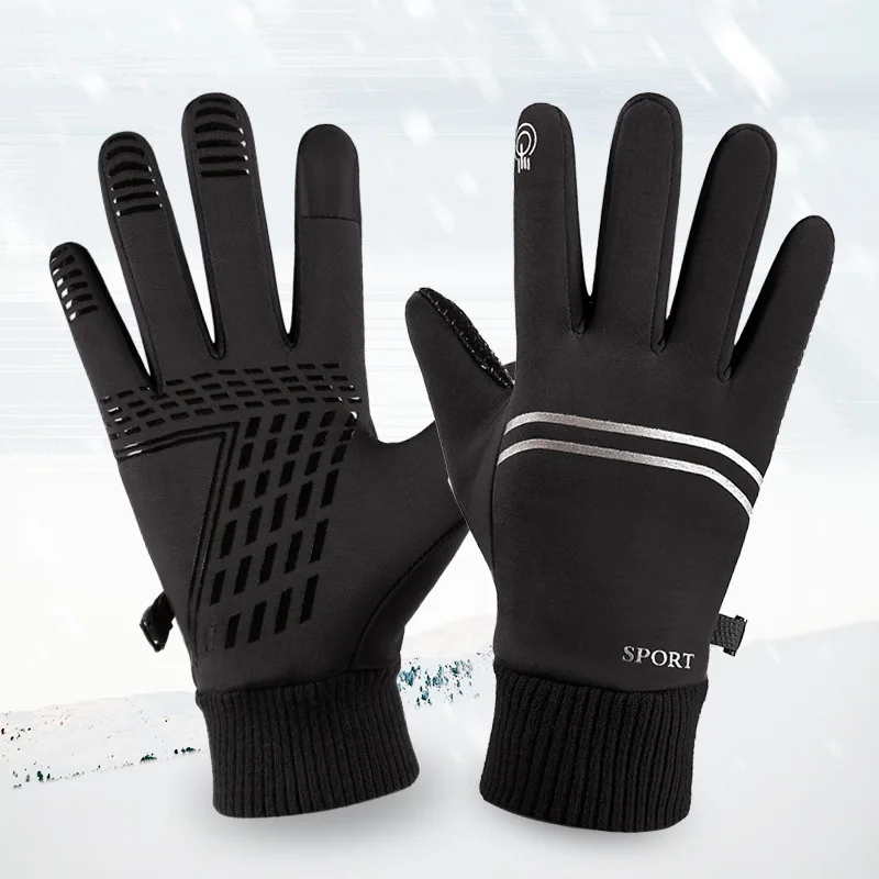 

Winter Warm Gloves Waterproof windproof Outdoor Gloves Thicken Warm Mittens touch screen Gloves Unisex Men Sports Cycling Glove