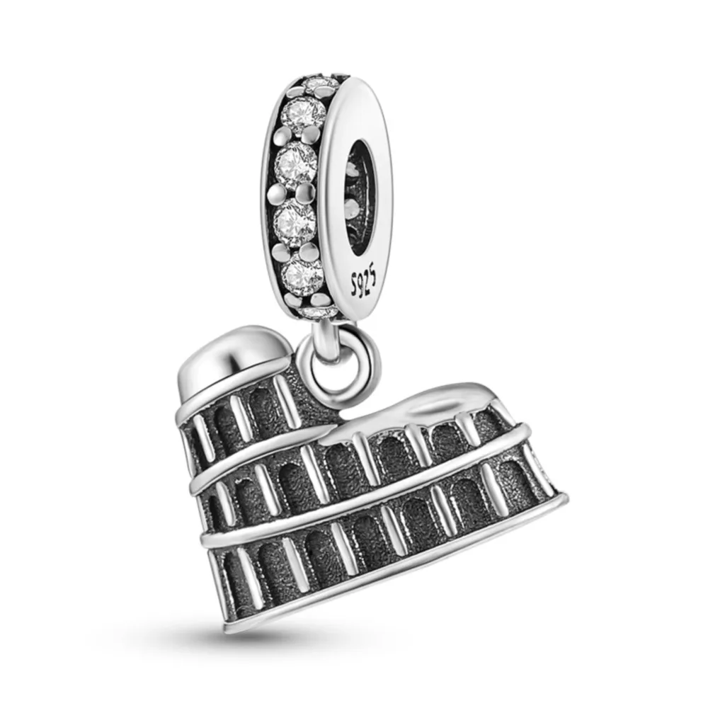 

Кулон в виде колоссея из серебра 925 пробы для браслета Pandora