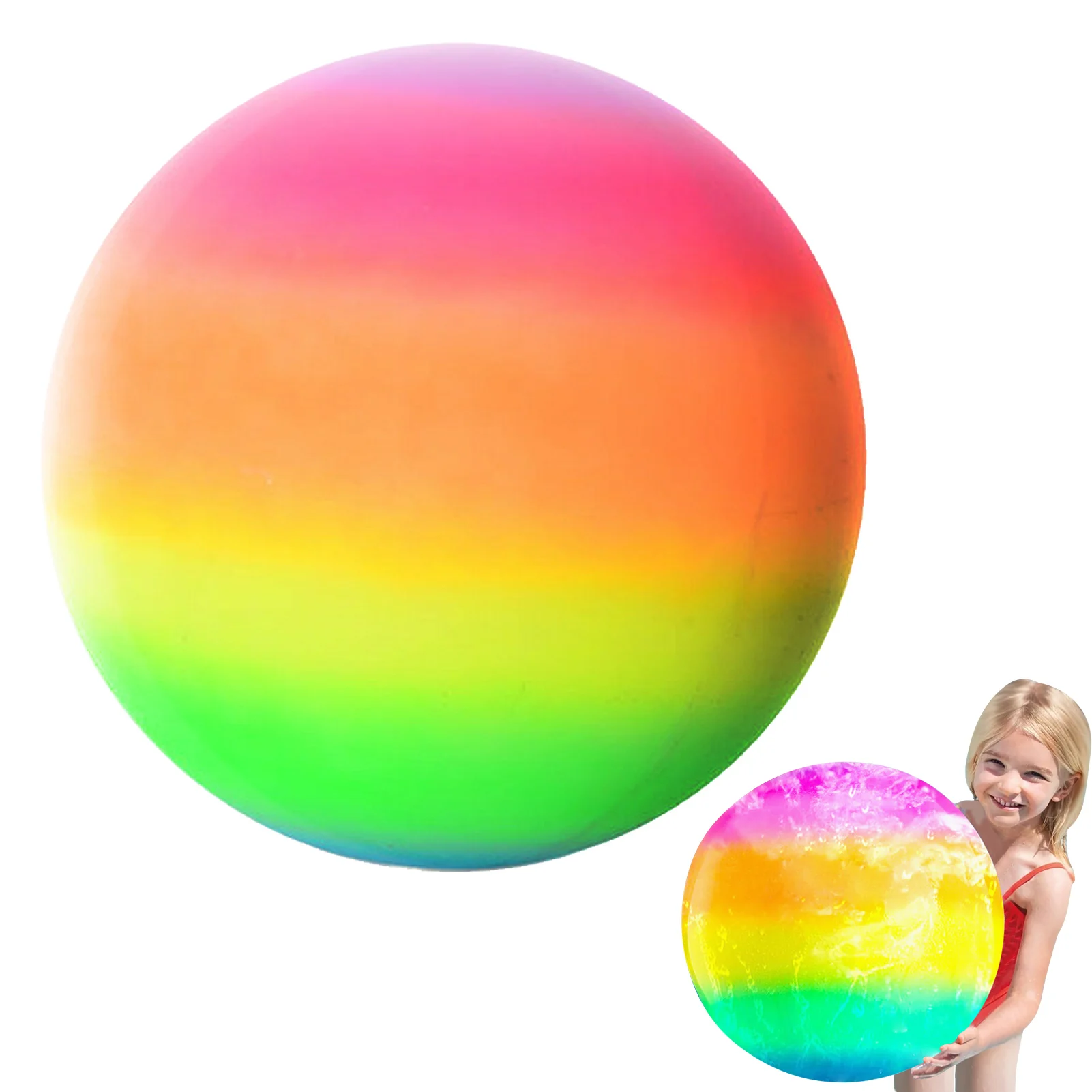 

Мяч для арбуза, пляжный мяч радужного цвета, Радужный мяч для арбуза под водой, игрушка для упражнений, подарки для купания для детей