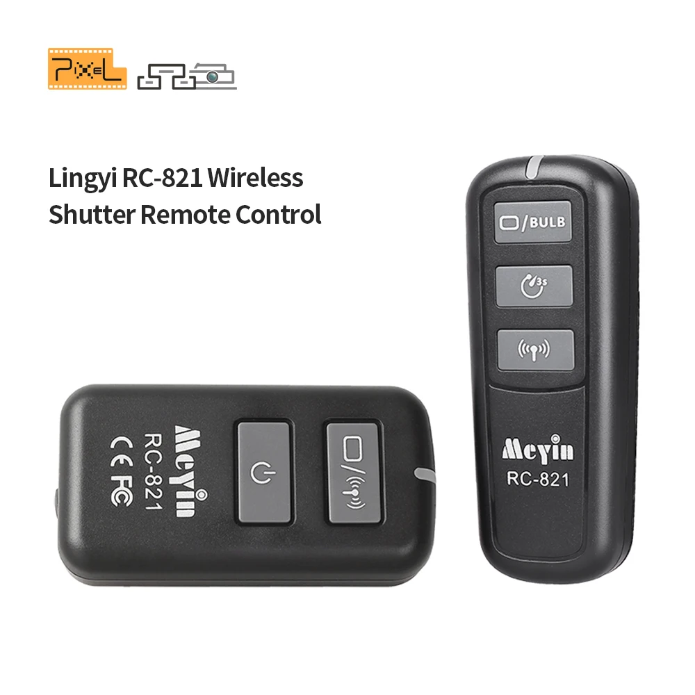 

Pixel RC-821 Wire Timer Remote Control Shutter Release(DC0 DC1 DC2 N3 E3 S1 L1 CB1)Cable For Canon Nikon Sony DSLR Camera