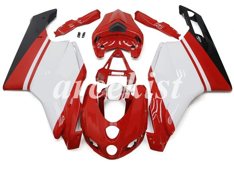 

New ABS Motorcycle Fairings Kit Fit for DUCATI 749 999 999s 2005 2006 05 06 Fairing Bodywork Set Red white UK
