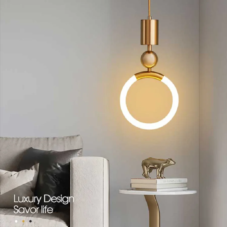 

Minimalist Bedside Pendant Lights Nordic Living Room Chandelier Hanging Lamp Modern Minimalist Dining Room Lamp Bedroom Lighting
