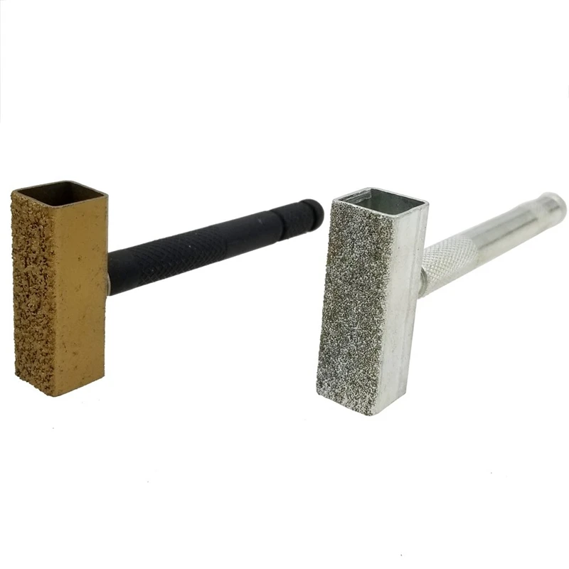 

2 Pieces Diamond Grinding Wheel Dresser with Flat Diamond Coated Surface for Truing Grinding & Deburring Wheels