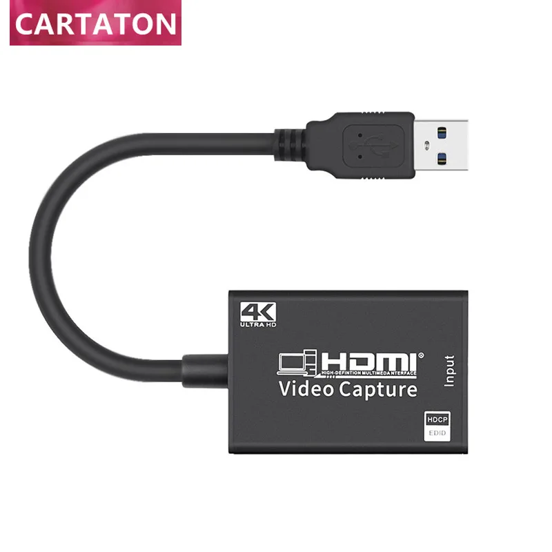 

4K HDMI to USB video capture card record box for Live Streaming HDMI video capture card