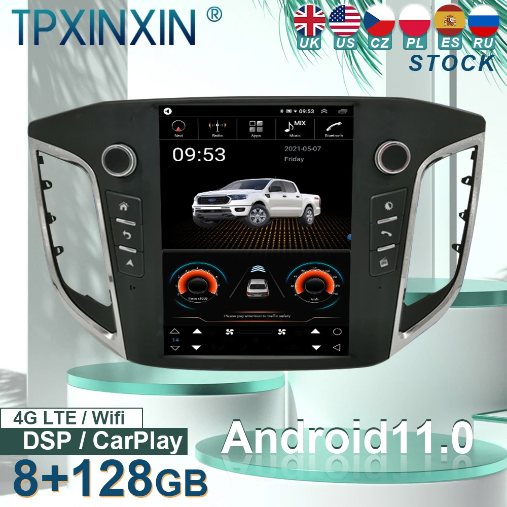 

Android Car Radio For Hyundai IX25/Santa FE GPS Navigation Multimedia Stereo Head Unit Audio Video Player Carplay
