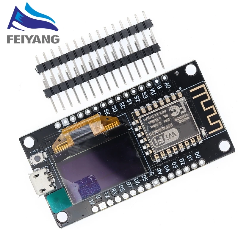 Плата разработки NodeMCU ESP8266 с OLED-дисплеем 0 96 дюйма