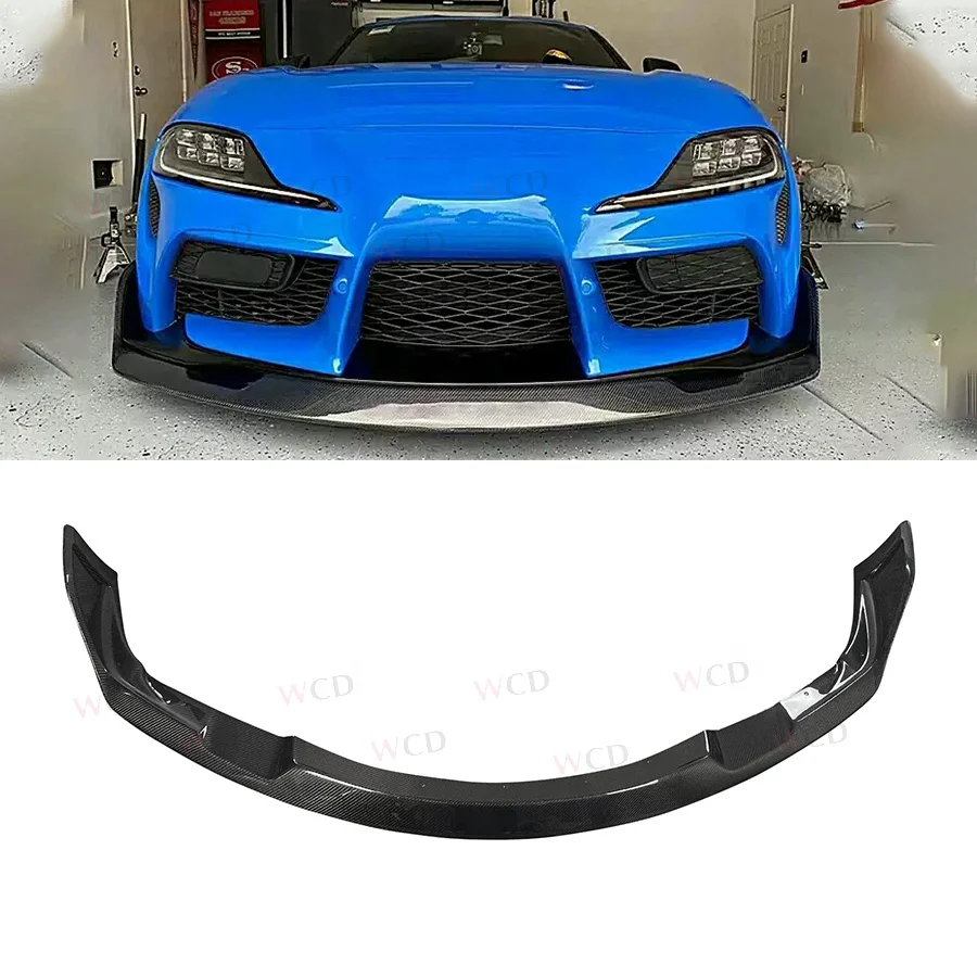 Передний бампер из углеродного волокна в стиле Aimgain для Toyota Supra A90 A91 2019-2022 передний