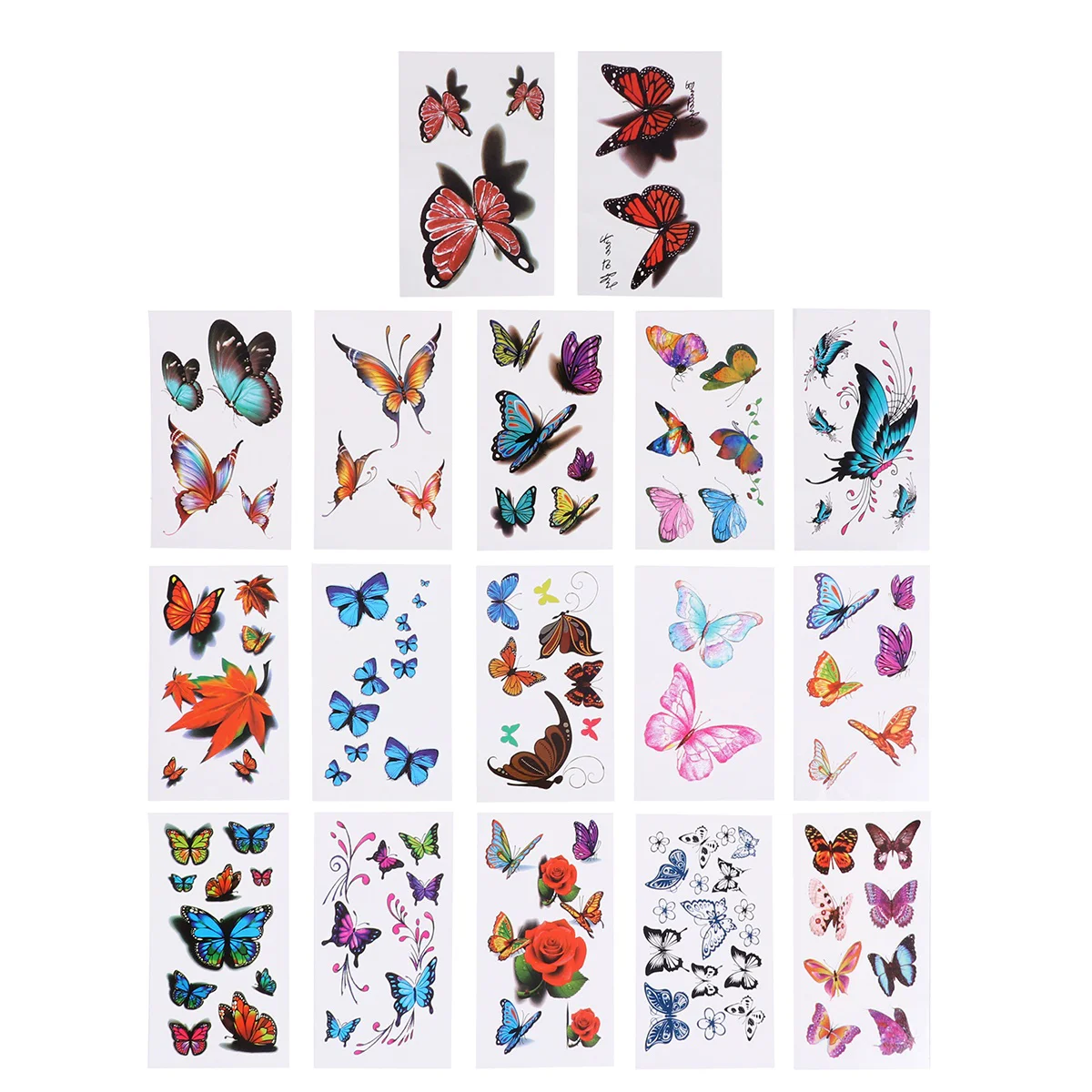 

Colorful Body Tattoos Waterproof Tatoo Decal Flower Tatoo Stickers Waterproof Temporary Tattoos Butterflies Tattoos Women