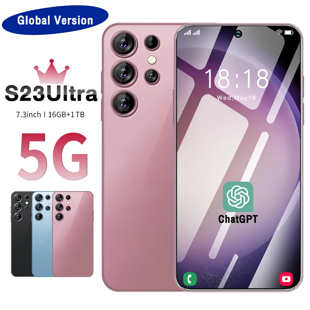 

Смартфон S23 Ultra, 7,3 дюйма, 16 + 1 ТБ, 4G