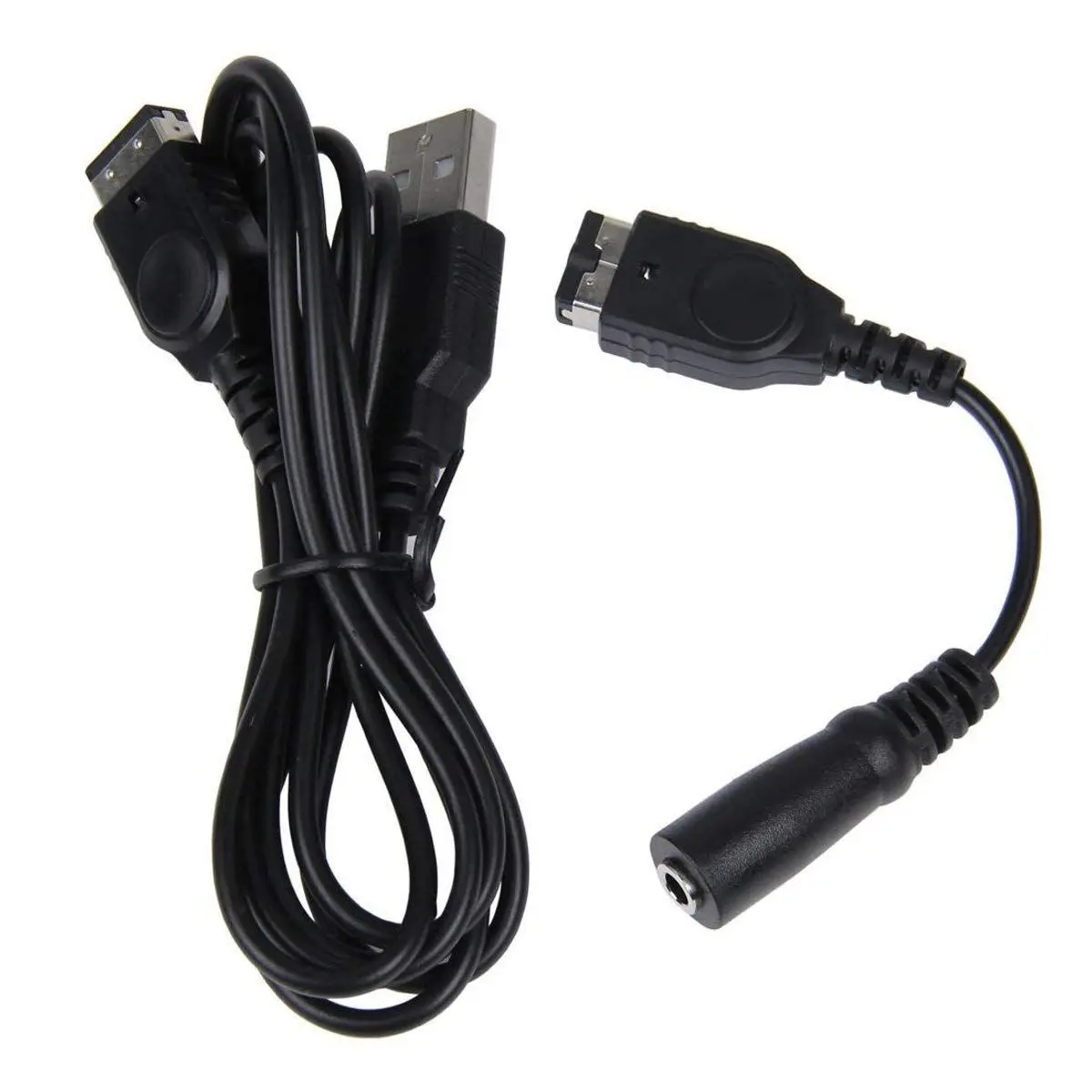 Charger Cable And 3.5MM Headphone Earphone Jack Adapter Cord for Nintendo Gameboy Advance GBA SP